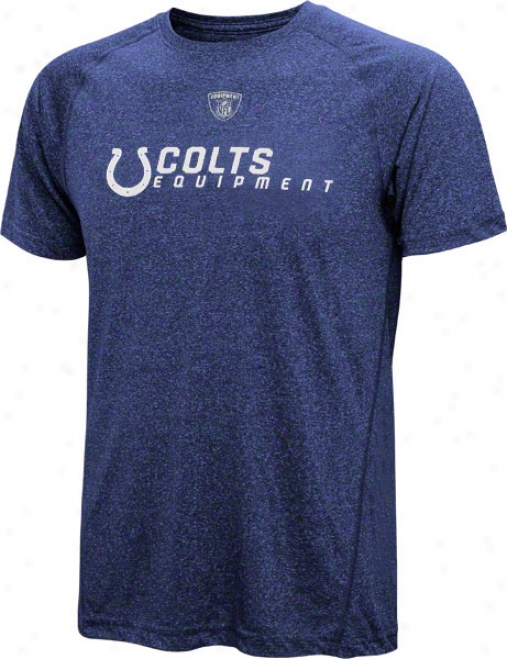 Indianapolis Colts Youth Heathered Blue Speedwick Performance T-shirt