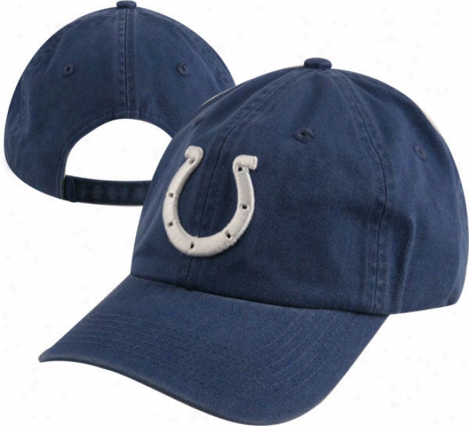 Indianapolis Colts Youth Teamm Color Basic Logo Adjustable Slouch Hat