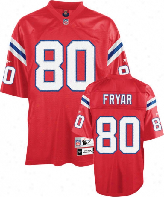 Irving Fyar Red Reebok Nfl Premier Throwback New England Patriots Jersey