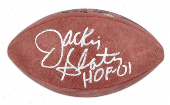 Jackie Slater Autographed Football  Details: Nfl Football