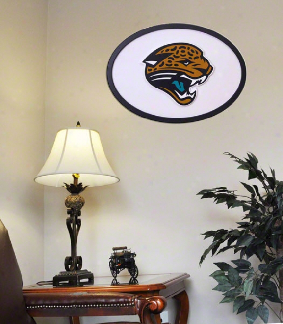 Jacksonville Jaguars 31 Inch Logo Wall Art