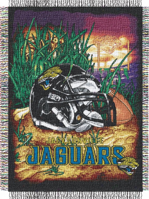 Jacksonville Jaguars 48x60 Home Field Advantage Tapestry Throw