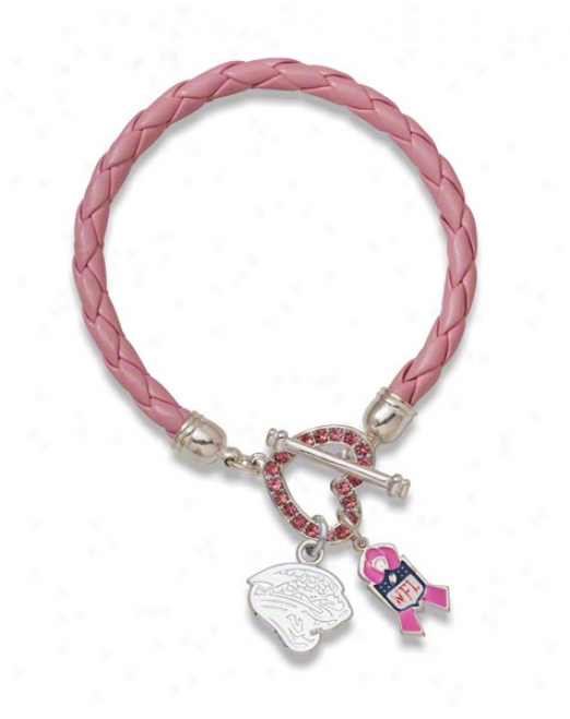 Jacksonville Jaguars Breast Cancer Awareness Bracelet