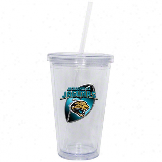 Jacksonville Jaguars Trick Wall Tumbler With Straw
