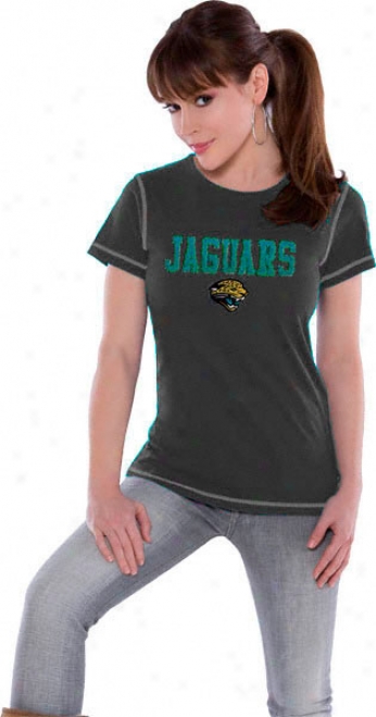 Jadksonville Jaguars Focus Touch Organic Fashion Top - Viscous Near to Alyssa Milano