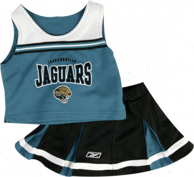 Jacksonville Jaguars Girl's Toddler 2-pc Cheerleader Jumper