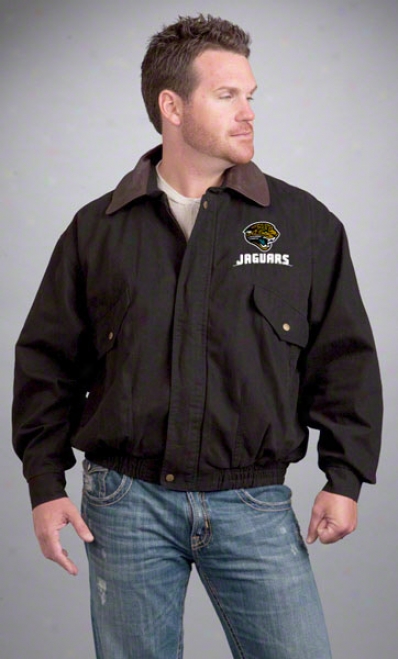 Javksonville Jaguars Jacket: Black Reebok Navigator Jacket