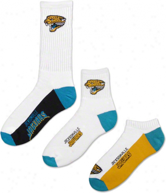 Jacksonville Jzguars Men's 3-pair Sock Pack