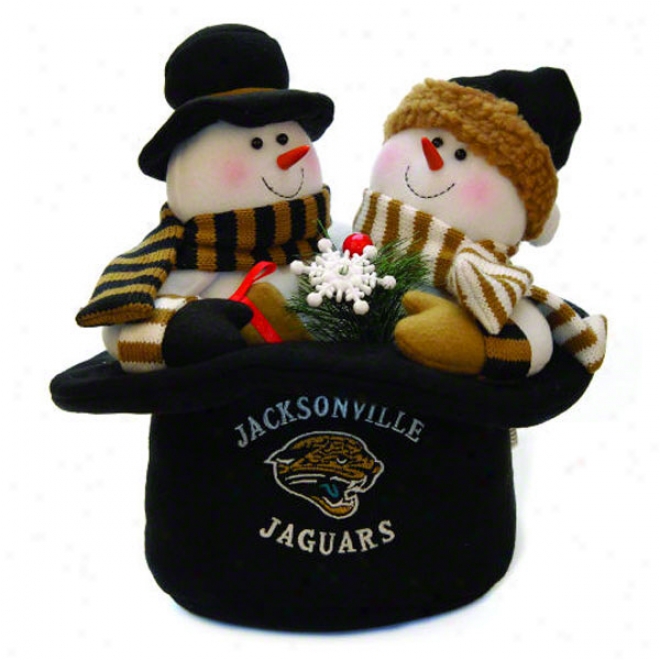 Jacksonville Jaguars Plush Snowman Top Hat