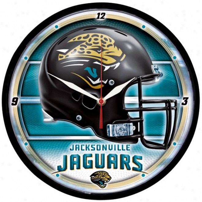 Jcaksonville Jaguars Round Clock