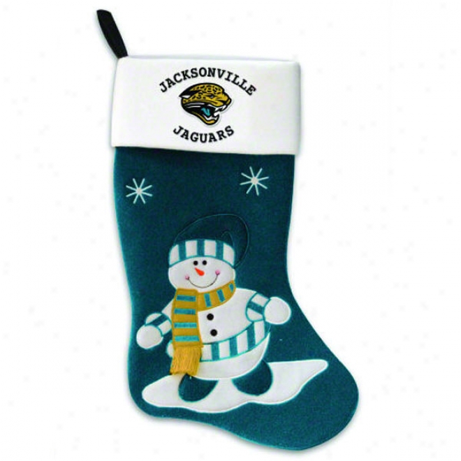 Jacksonville Jaguars Snowman Stocking