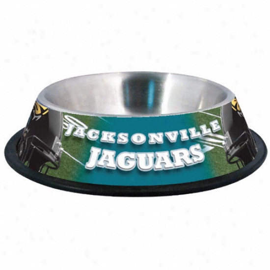 Jacksonville Jaguars Stainless Steel Dog Bowl