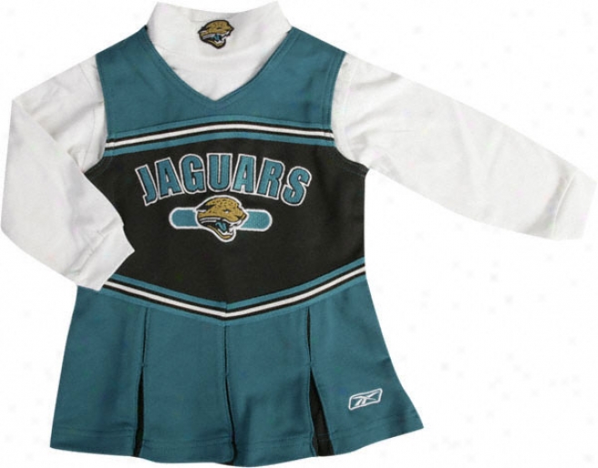 Jacksonville Jaguars Toddler Long Sleeve Cheerleader Jumper