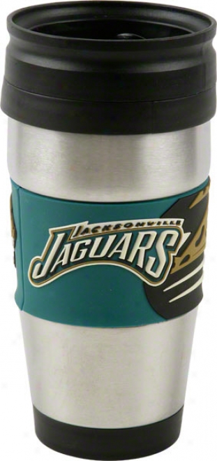 Jacksonville Jaguars Travel Mug: 15 Oz Stainless Steel Travel Tumbler