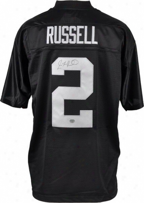 Jamarcus Russell Autographed Jersey  Details: Oakland Raiders, Black, Reebok