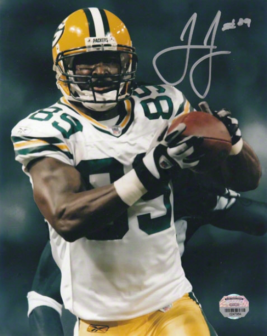 James Jones Autographed Photograph  Details: Verdant Bay Packers, 8x10