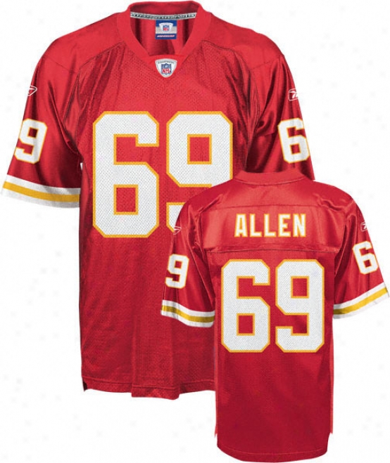 Jared Allen Reebok Nfl Red Rrplica Kansas City Chiefs Youth Jersey