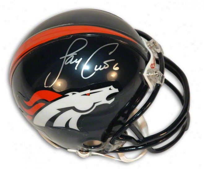 Jay Cutler Autographed Denver Broncos Mini Helmet