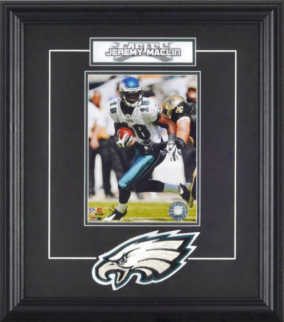 Jeremy Maclin Framed 6x8 Phot0graph With Team Logo & Plate