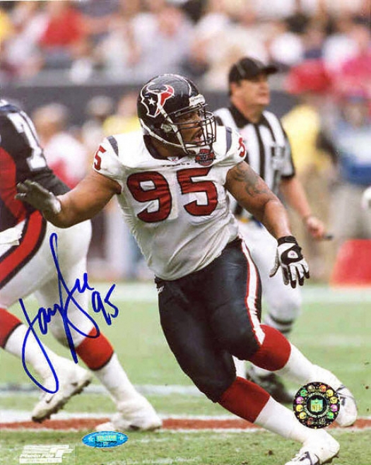 Jerry Deloach Houston Texans Autographed 8x10 Photograph