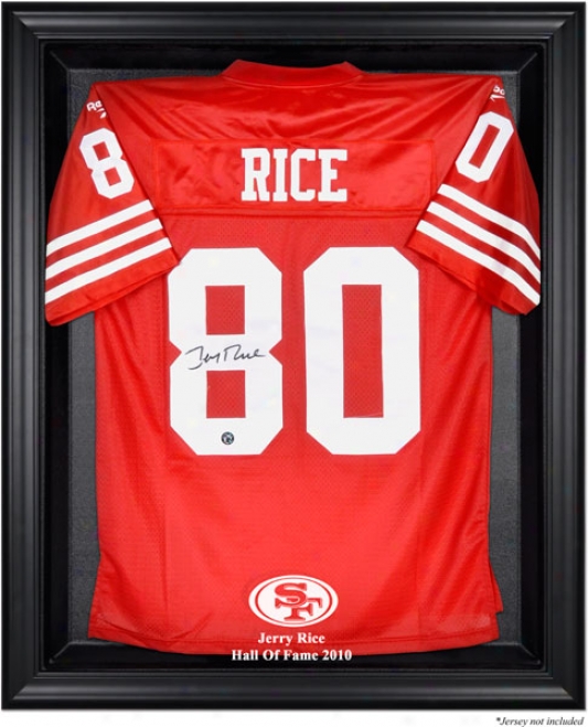 Jerry Rice San Francisco 49ers 2010 Hall Of Fame Black Framed Jeresy Case