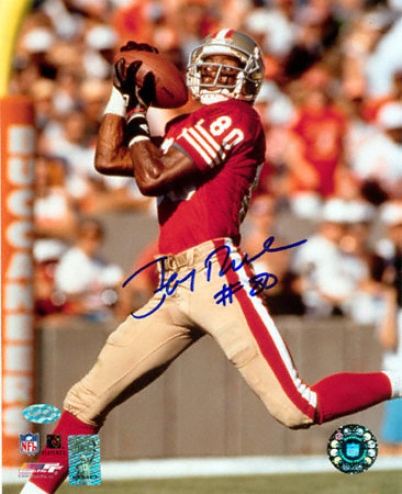 Jerry Rice San Francisco 49ers - Over The Shoulder Catch - 16x20 Autographed Photograph