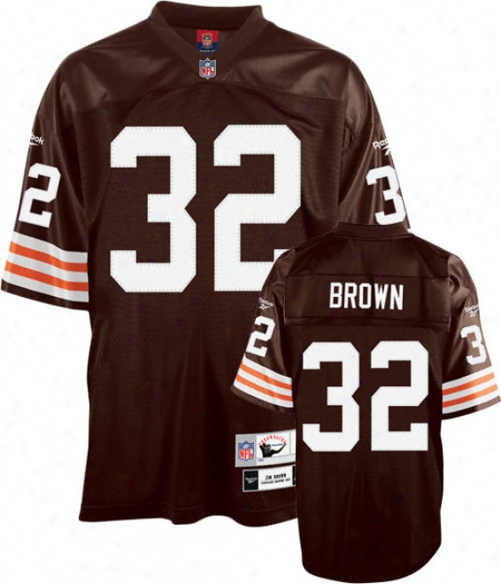 Jim Brown Reebok Nfl Brown 1963 Throwback Premier Cleveland Browns Jesey