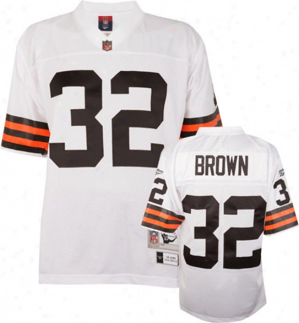 Jim Brown Reebok Nfl Premier 1963 Throwback Cleveland Browns Jersey