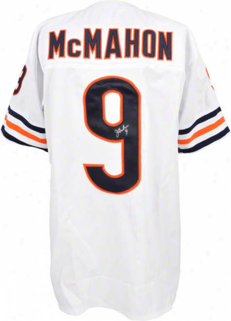 Jim Mcmshon Autographed Jerseey  Details: White, Custom