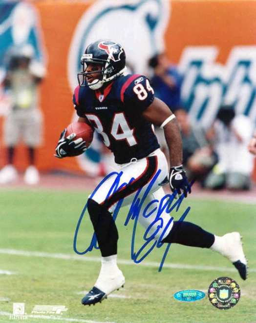 Jj Moses Houston Texans Autographed 8x10 Photograph