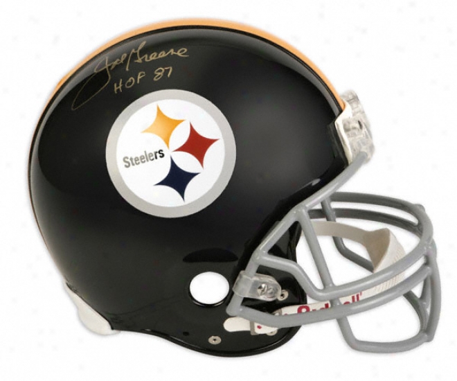 Joe Greene Autographed Pro-line Helmet  Details: Pittsburgh Steelers, Authentic Riddell Helmet