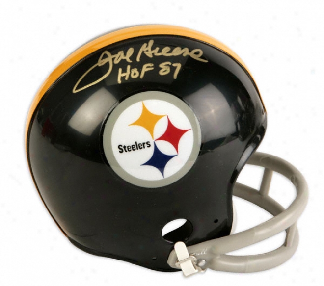 Joe Greene Pittsburgh Steelers Autographed Mini Helmet