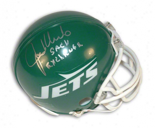 Joe Klecko Autographed New York Jets Mini Helmet Inscribed &quotsack Exchange&quot