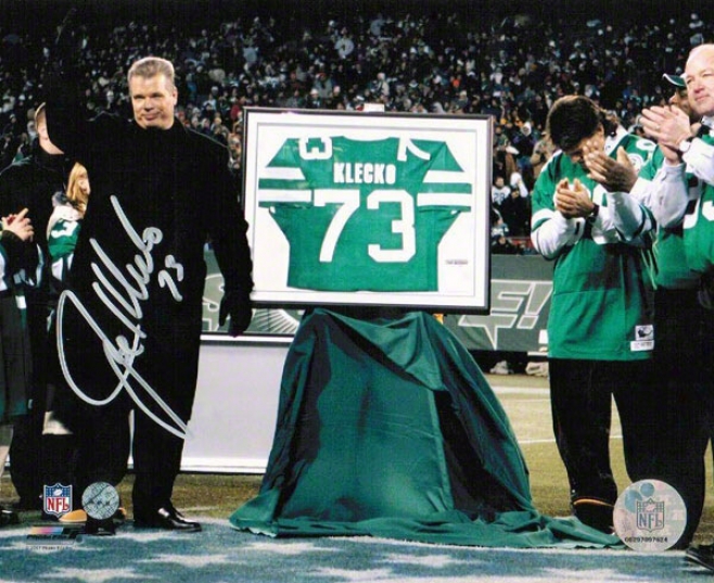 Joe Klecko New York Jets Autographed 8x10 Photograph