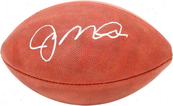 Joe Montana Autographed Football  Details: Football