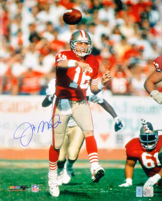 Joe Montana Autographed Photograph  Details: San Francisco 49ers, 16x20, At Homee