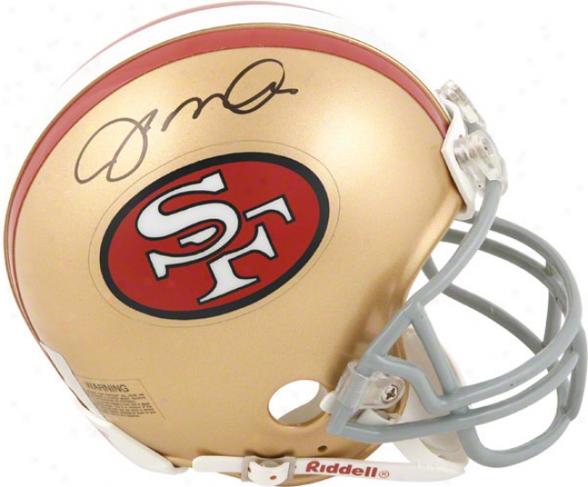 Joe Montana San Francisco 49ers Autographed Throwback Mini Helmet