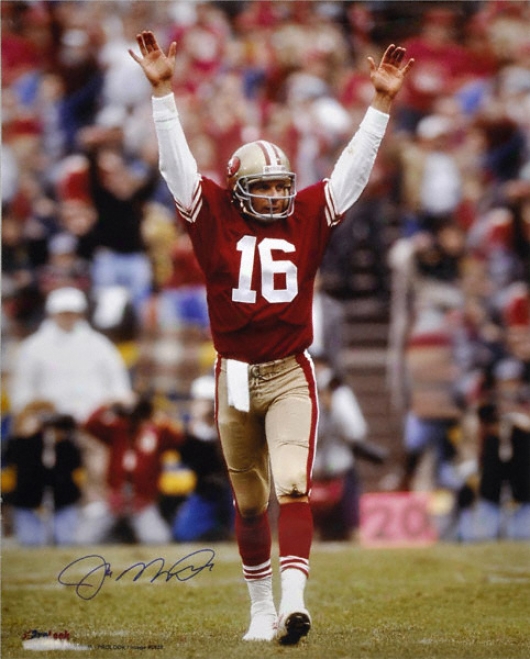 Joe Montana San Fraancisco 49ers -celebration Shot- 16x20 Autographed Photograph