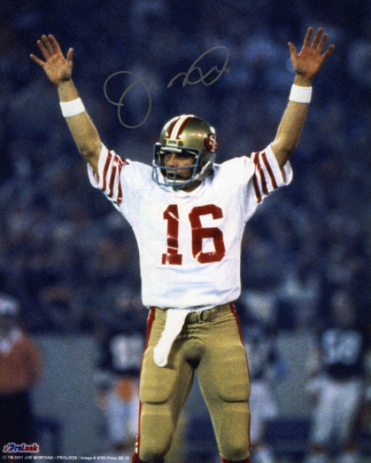 Joe Montana San Frajcisco 49ers Super Bowl Xix 8x10 Autographed Photo