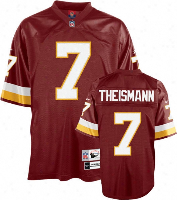 Joe Theismann Reebok Nfl Red Premier Thrpwback Washington Redskins Jersey