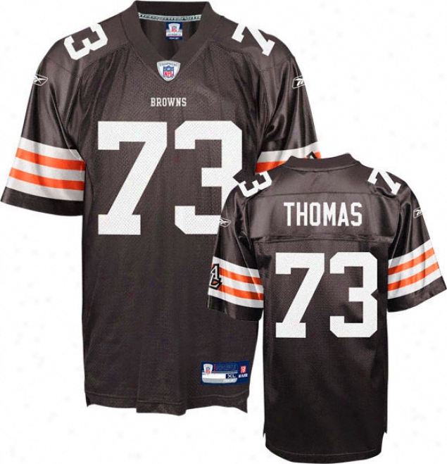 Joe Thomas Jersey: Reebok Brown Replica #73 Cleveland Browns Jersey