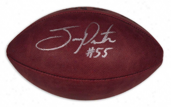 Joey Porter Autographed Football  Details: Pro Football