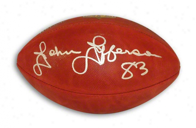 John Jefferson Autographed Nfl Football