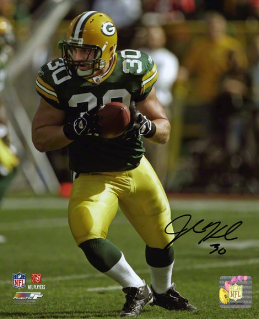 John Kuhn Autographed Photograph  Details: 8x10, Green Bya Packers