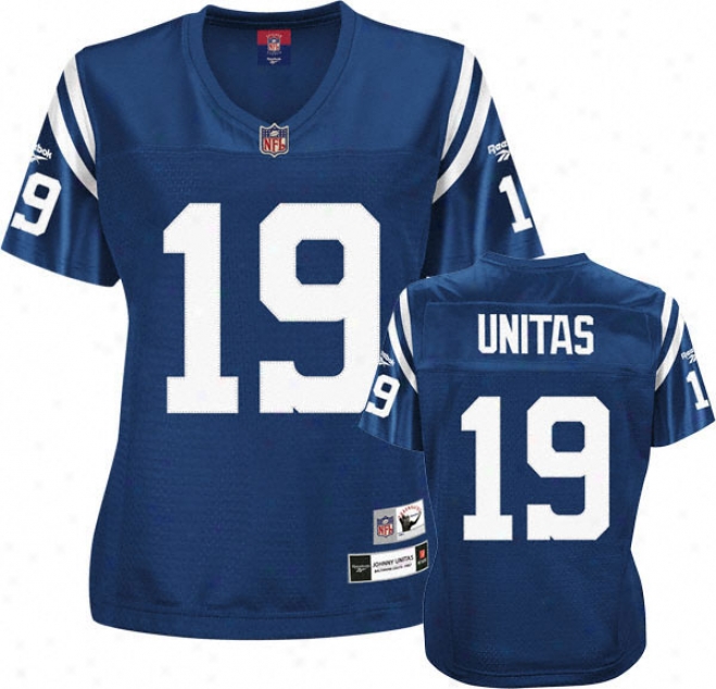 Johnny Unitas Baltimore Coltx Women's Premier Throwback Player Jersey