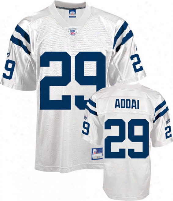 Joseph Addai Youth Jersey: Reebok White Replica #29 Indianapolis Colts Jersey