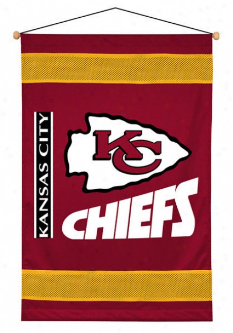 Kansas City Chiefs 29.5x45 Sideline Wall Hanging