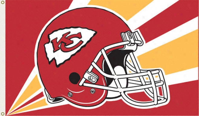 Kansas City Chiefs 3x5 Helmet Flag