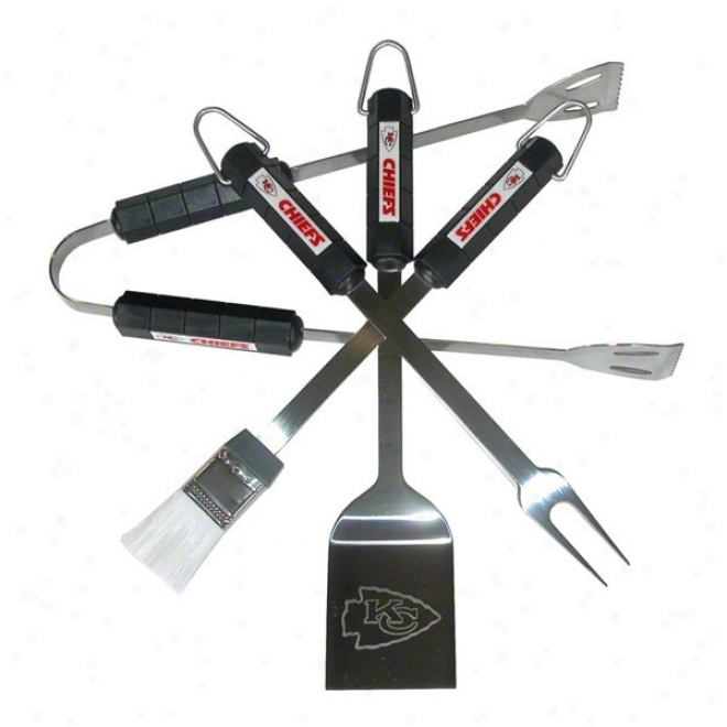 Kansas City Chiefs 4 Piece Bbq Set