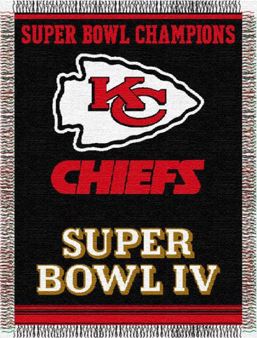 Kansas City Chiefs 48x60 Commemorative Tapestry Throw